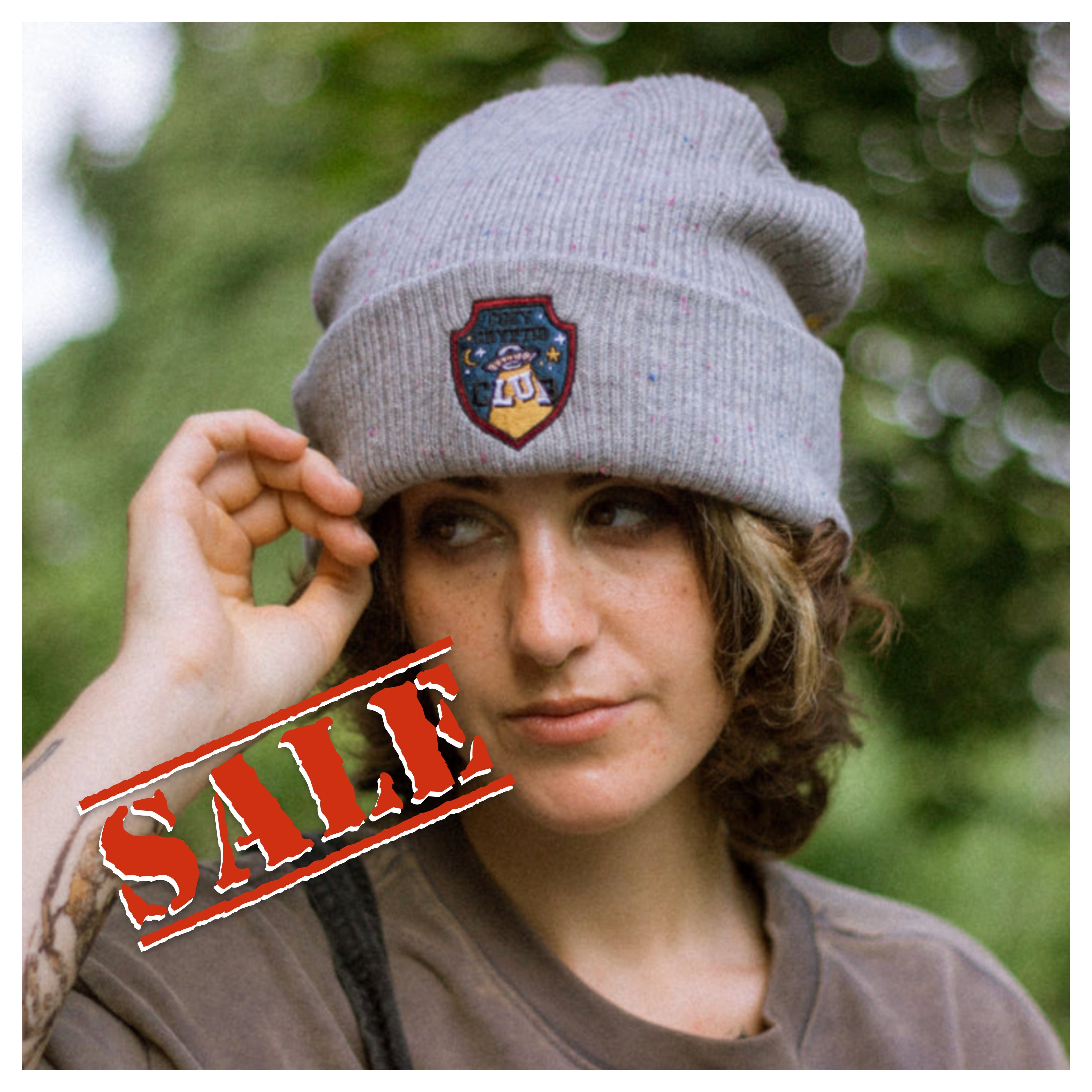 Cozy Cryptid Club // Fog Grey Beanie [discontinued] – Knock Thrice
