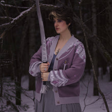 Load image into Gallery viewer, The Knight of Wisteria // Embroidered Cardigan PRE-SALE
