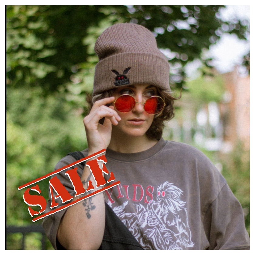 Shy Guy // Bone Dust Mothman Beanie [discontinued]