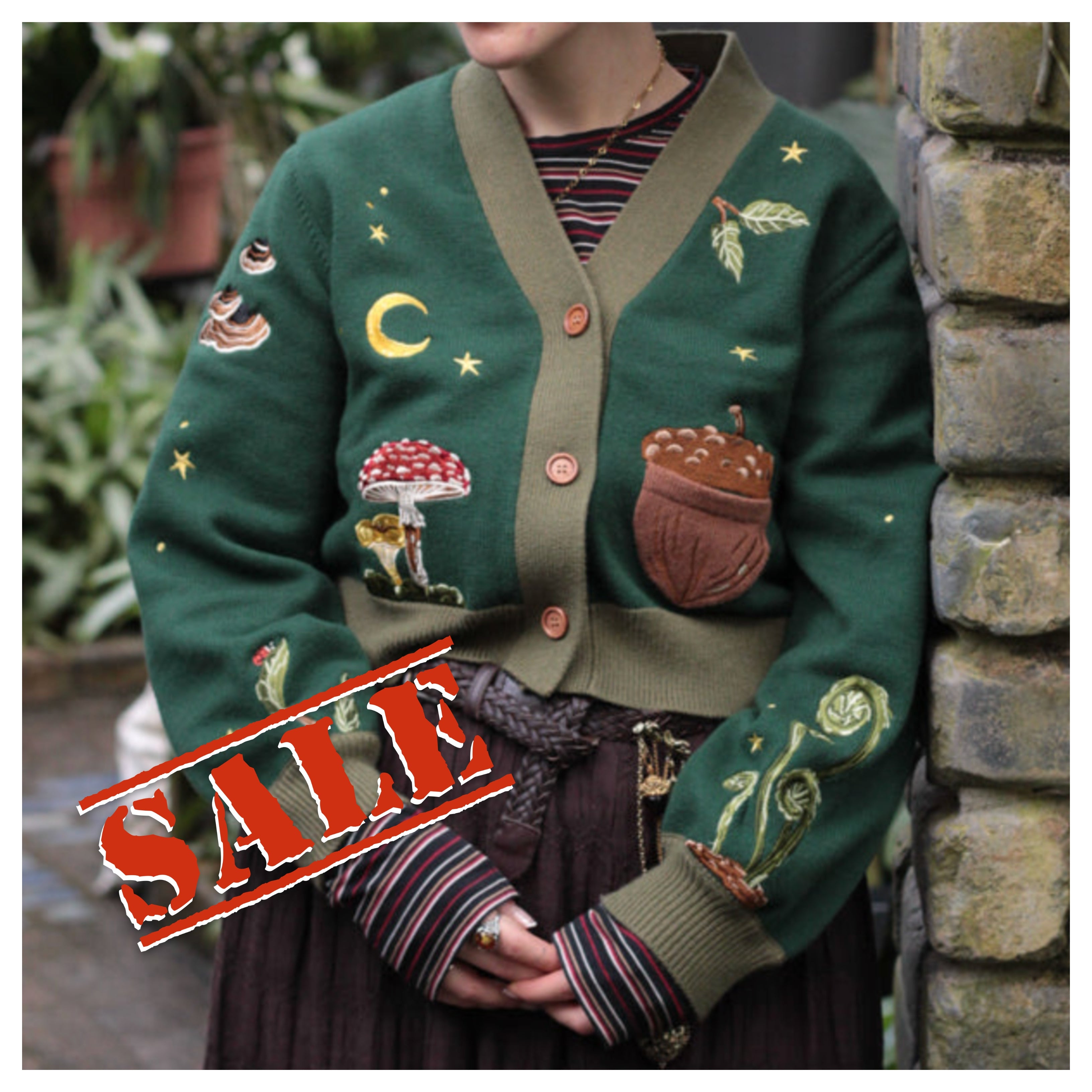 Forest Forager // Embroidered Cardigan [old sizing] – Knock Thrice