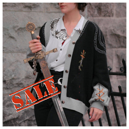 Knight in Cozy Armour Cardigan // The Raven Knight [old sizing]