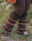 Falling Leaves // Knit Flared Drawstring Leg Warmers