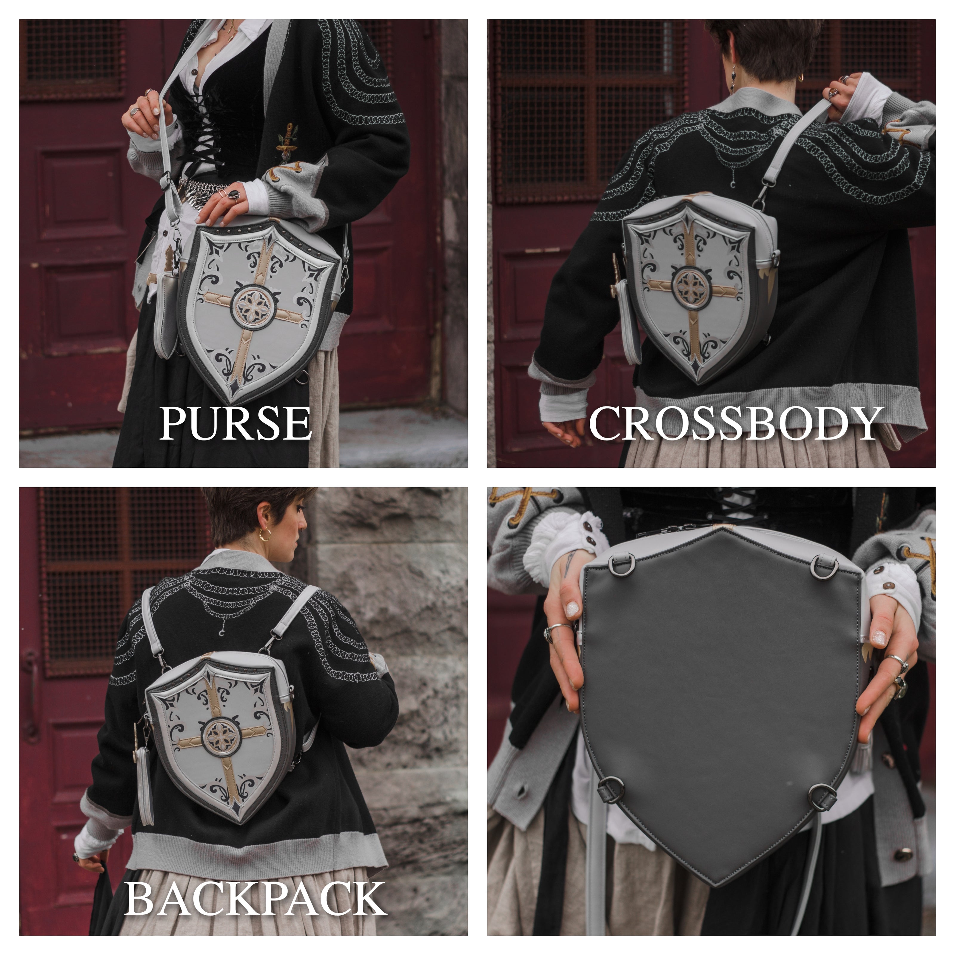 The Paladin Protector // Shield & Dagger Bag or Backpack