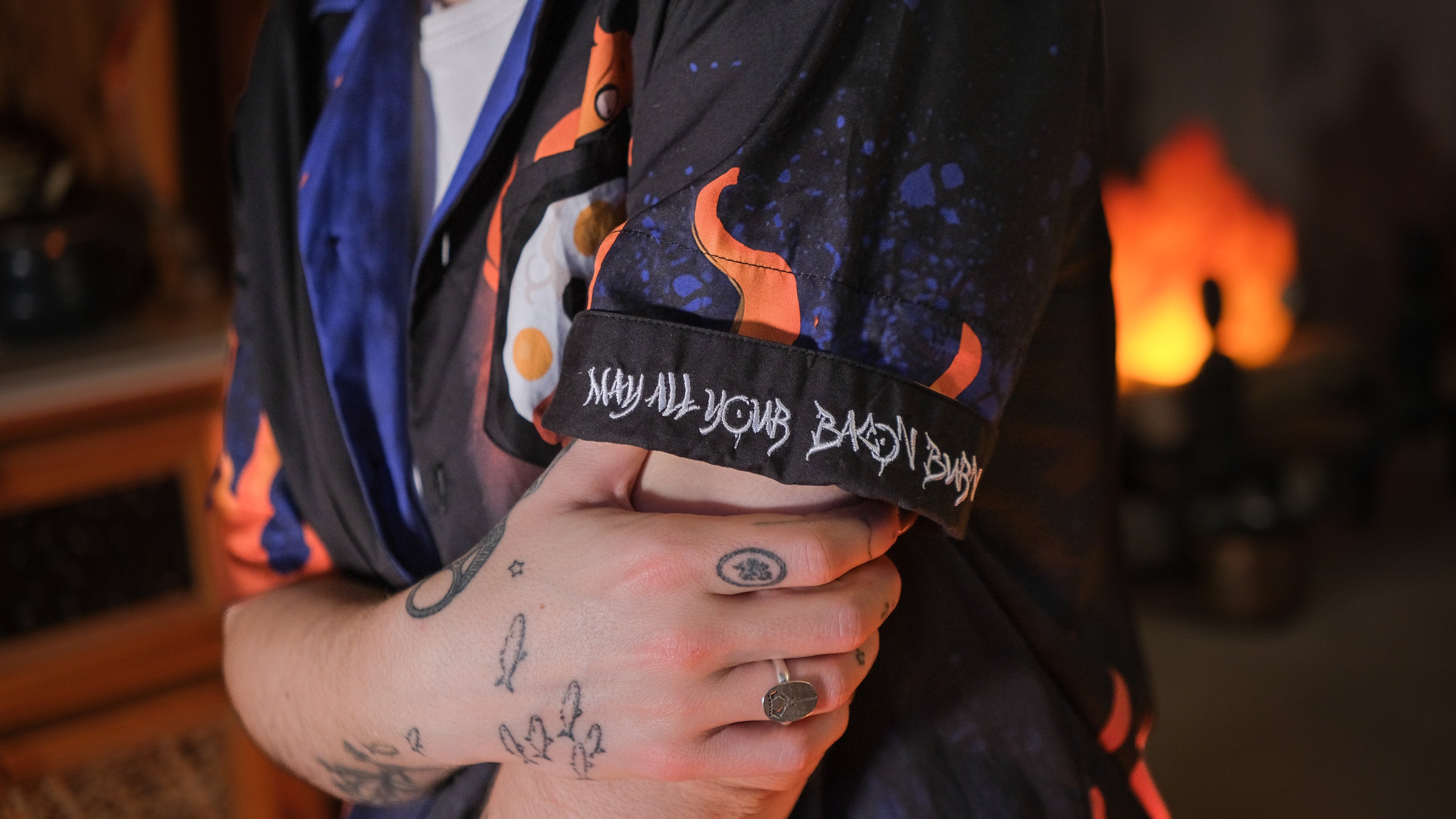 Demonspark Button-Up T-Shirt