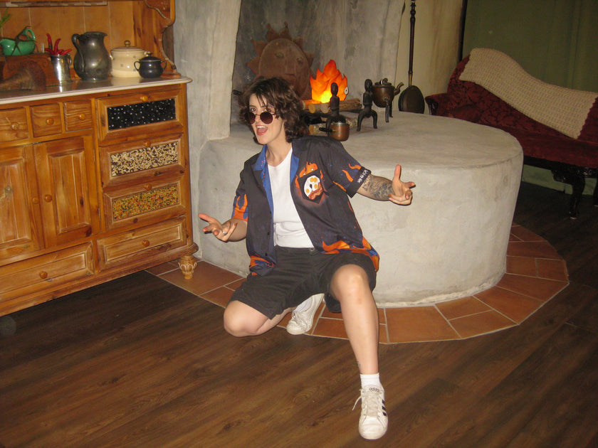 Demonspark Button-Up T-Shirt