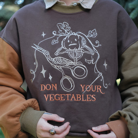 Don your Vegetables Crewneck // Oak Tree (old sizing)
