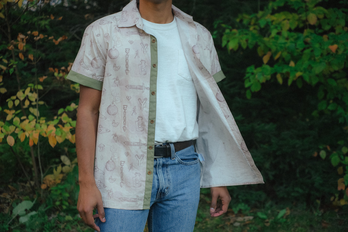 Hero's Trinkets // Button Up Shirt