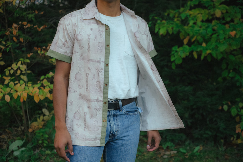 Hero's Trinkets // Button Up Shirt