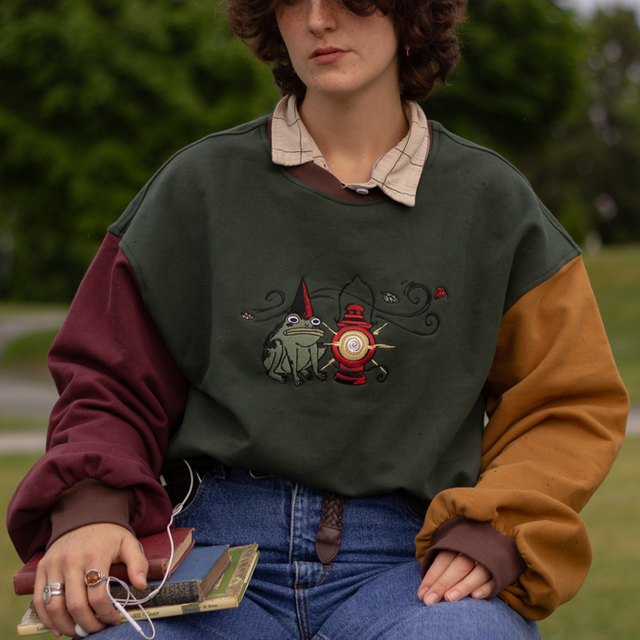 A Torch to Burn // Retro Forest Cotton Crewneck [old sizing]