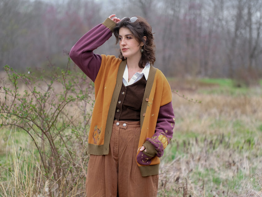 Harvest Witch // Embroidered Cardigan (Cotton)