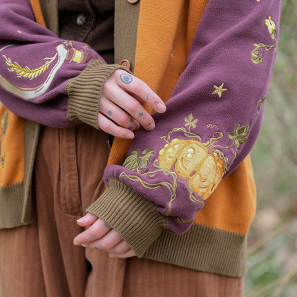 Harvest Witch // Embroidered Cardigan (Cotton)