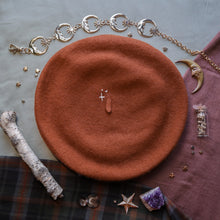 Load image into Gallery viewer, Crown of Yarrow // Pumpkin Beret
