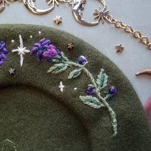 Load image into Gallery viewer, Crown of Belladonna // Olive Beret
