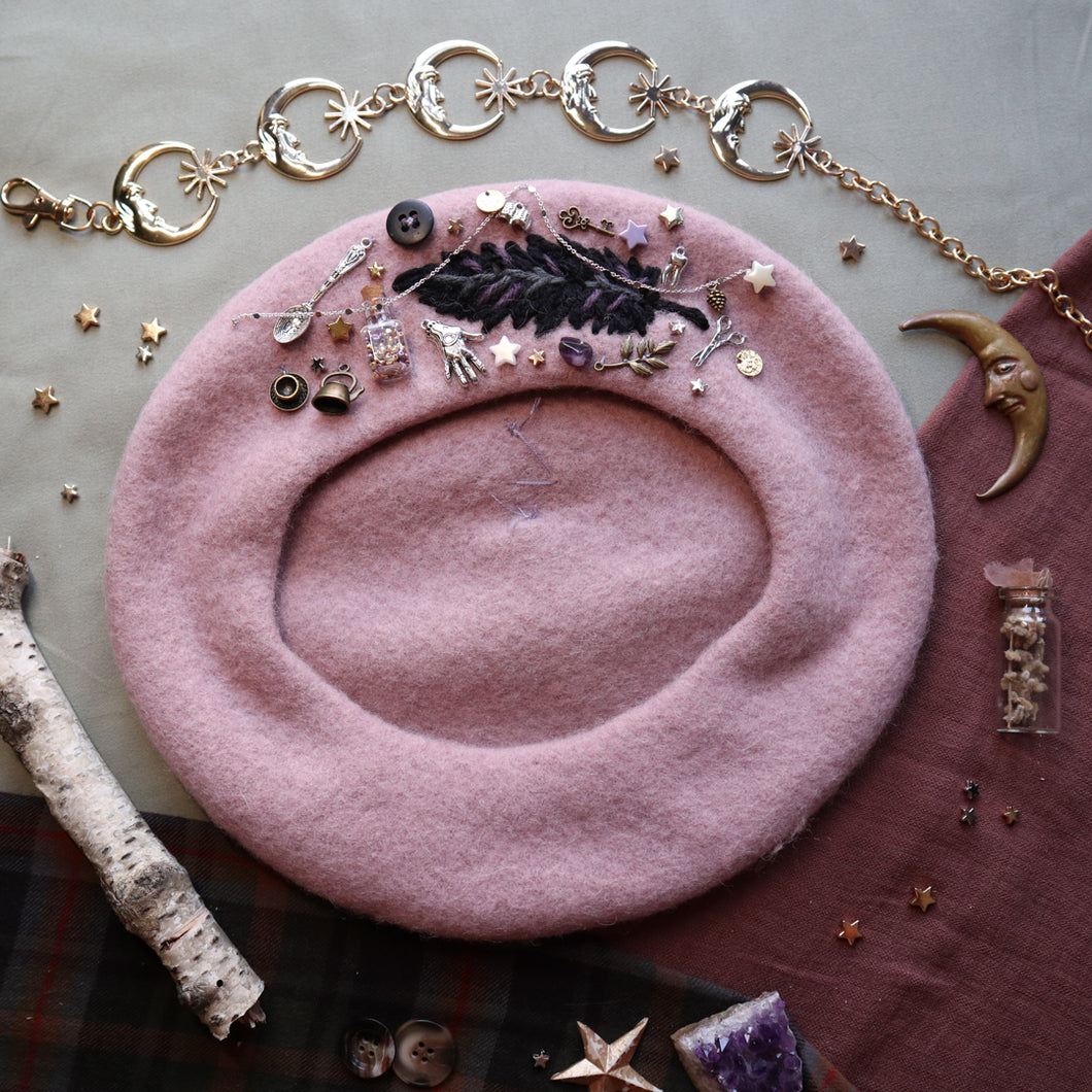 Patron hat for Kristin // Corvid Collector on Old Rose