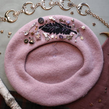 Load image into Gallery viewer, Patron hat for Kristin // Corvid Collector on Old Rose
