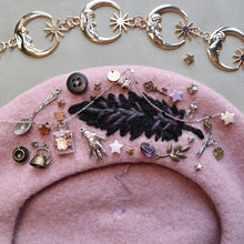 Load image into Gallery viewer, Patron hat for Kristin // Corvid Collector on Old Rose
