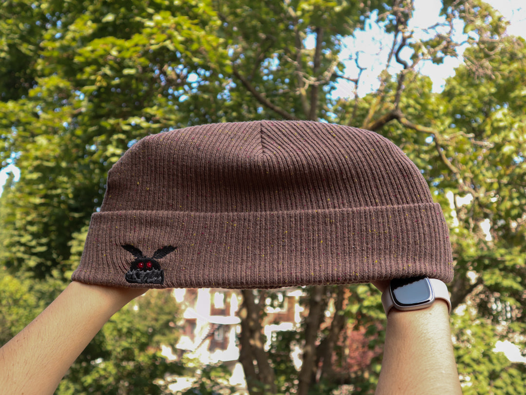 Shy Guy // Bone Dust Mothman Beanie