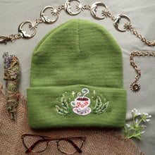 Load image into Gallery viewer, Tea for You // Leaf Green Beanie

