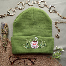 Load image into Gallery viewer, Tea for You // Leaf Green Beanie

