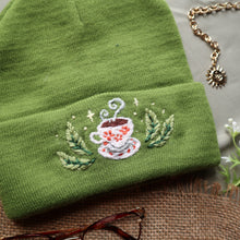 Load image into Gallery viewer, Tea for You // Leaf Green Beanie
