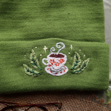 Load image into Gallery viewer, Tea for You // Leaf Green Beanie
