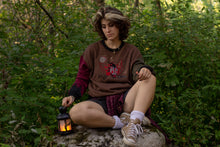 Load image into Gallery viewer, Mothman Crewneck // Cozy Cryptid Club [PRE-ORDER Sept 16-26]
