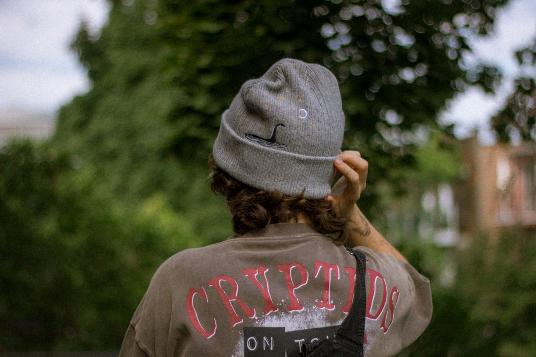 Cozy Cryptid Club // Fog Grey Beanie [discontinued] – Knock Thrice