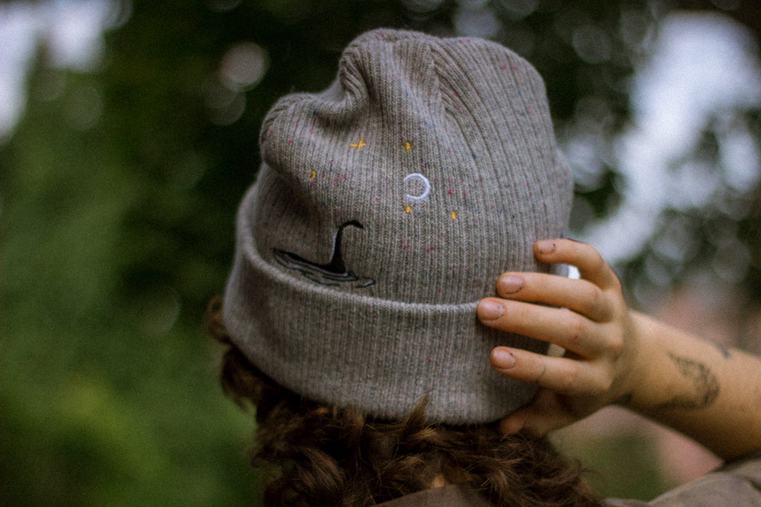 Cozy Cryptid Club // Fog Grey Beanie [discontinued] – Knock Thrice