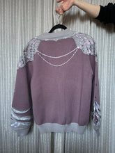 Load image into Gallery viewer, Knight of Wisteria Cardigan - Sample E (bright white, L)

