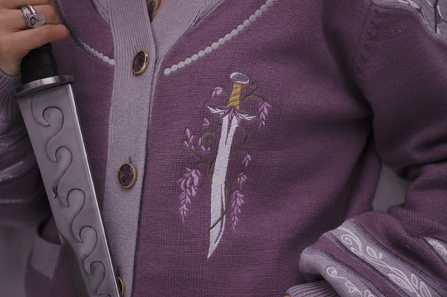 The Knight of Wisteria // Embroidered Cardigan