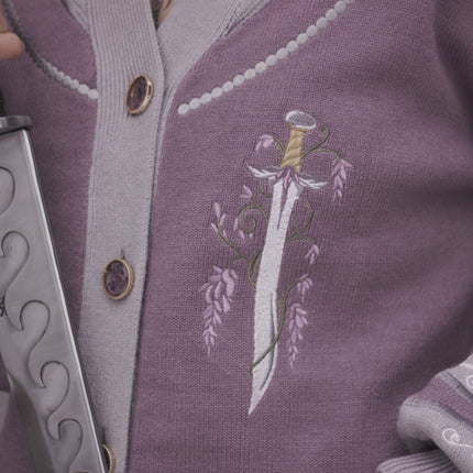 The Knight of Wisteria // Embroidered Cardigan