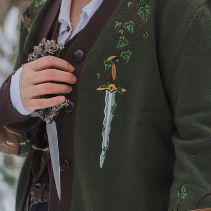 The Knight of Ivy // Embroidered Cardigan