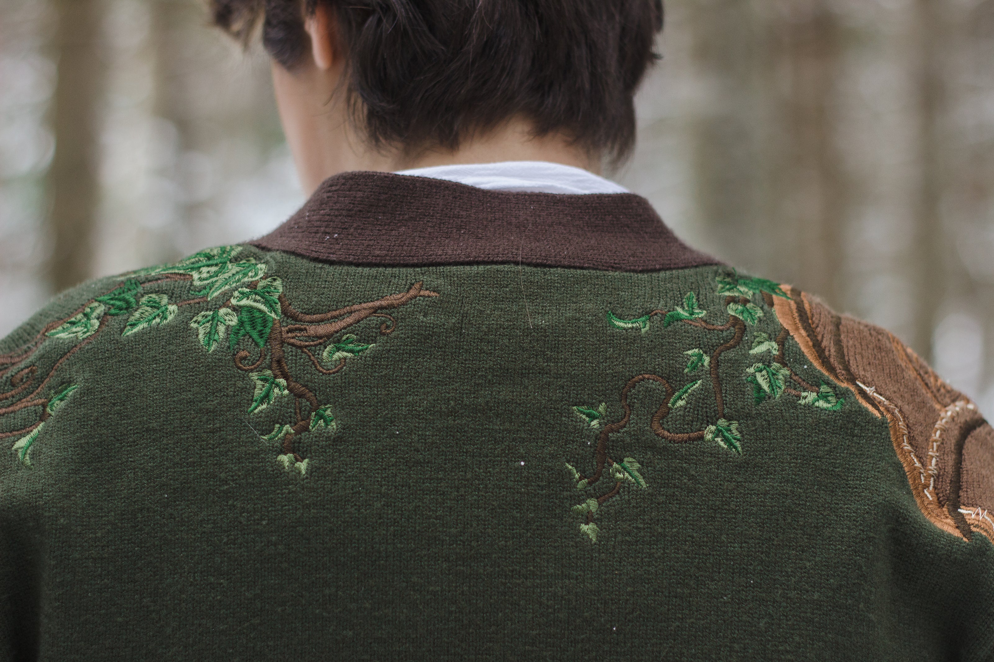 The Knight of Ivy // Embroidered Cardigan