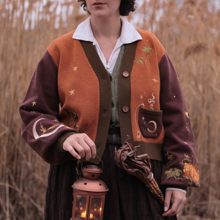 Harvest Witch // Embroidered Cardigan