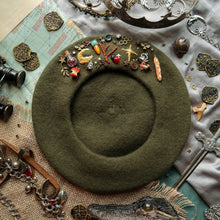 Load image into Gallery viewer, Hobbit Trinkets // Moss Olive Beret
