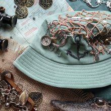Load image into Gallery viewer, Fisherman&#39;s Trinkets // Seafoam Cord Bucket Hat
