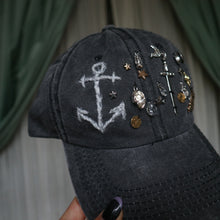 Load image into Gallery viewer, Pirate Trinkets // Faded Black Dad Cap
