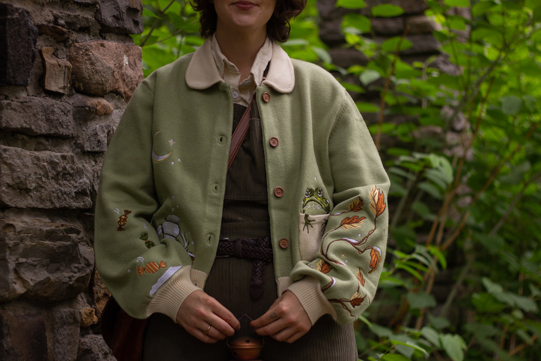 Little Brother // Embroidered Cardigan – Knock Thrice