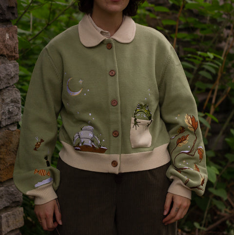 Little Brother // Embroidered Cardigan