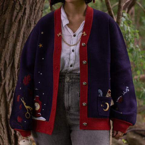 Big Brother // Embroidered Cardigan