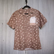 English Breakfast tea shirt sample, big pocket size M