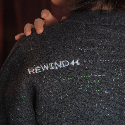 VHS Glitchwave // Knit Cardigan