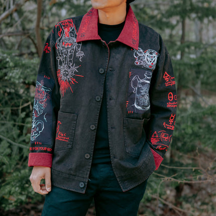 Taking Notes // Washed Cotton Patch Jacket