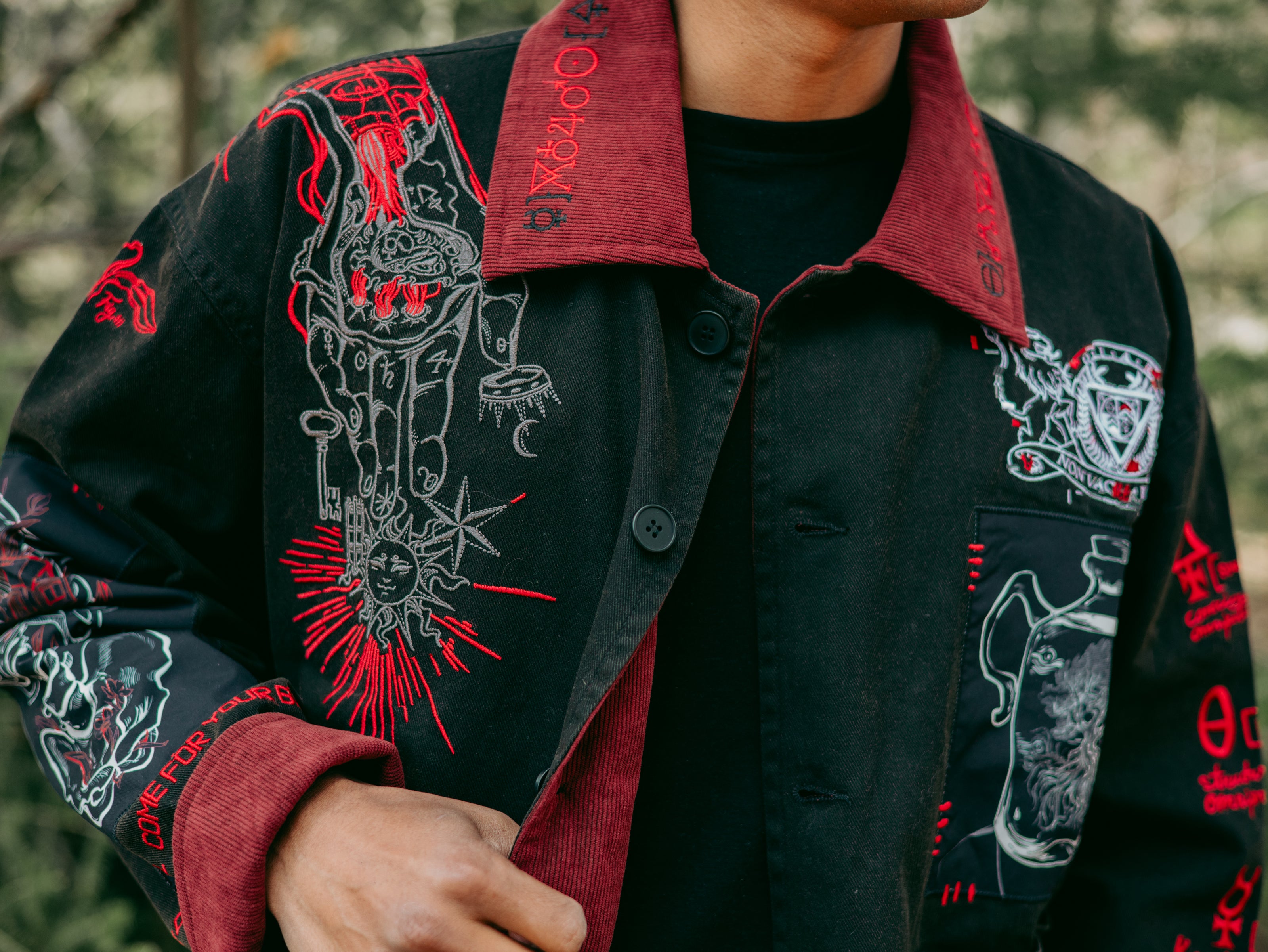 Taking Notes // Washed Cotton Patch Jacket