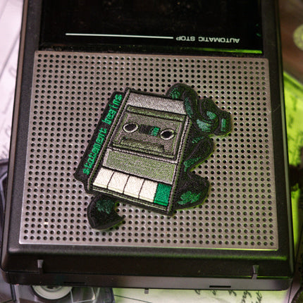 Magnus Archives x Knock Thrice embroidered patch set, made with 100% polyester threads.