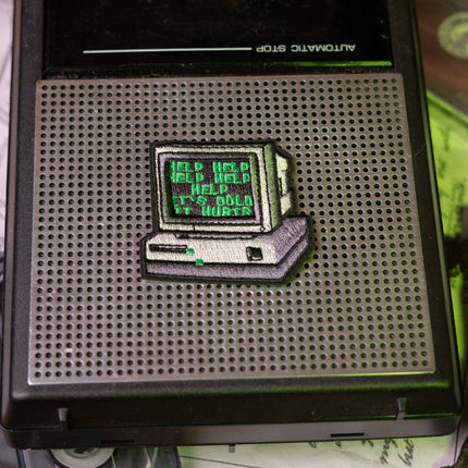 Magnus Archives x Knock Thrice embroidered patch set, made with 100% polyester threads.