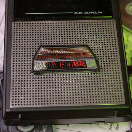 Magnus Archives x Knock Thrice embroidered patch set, made with 100% polyester threads.