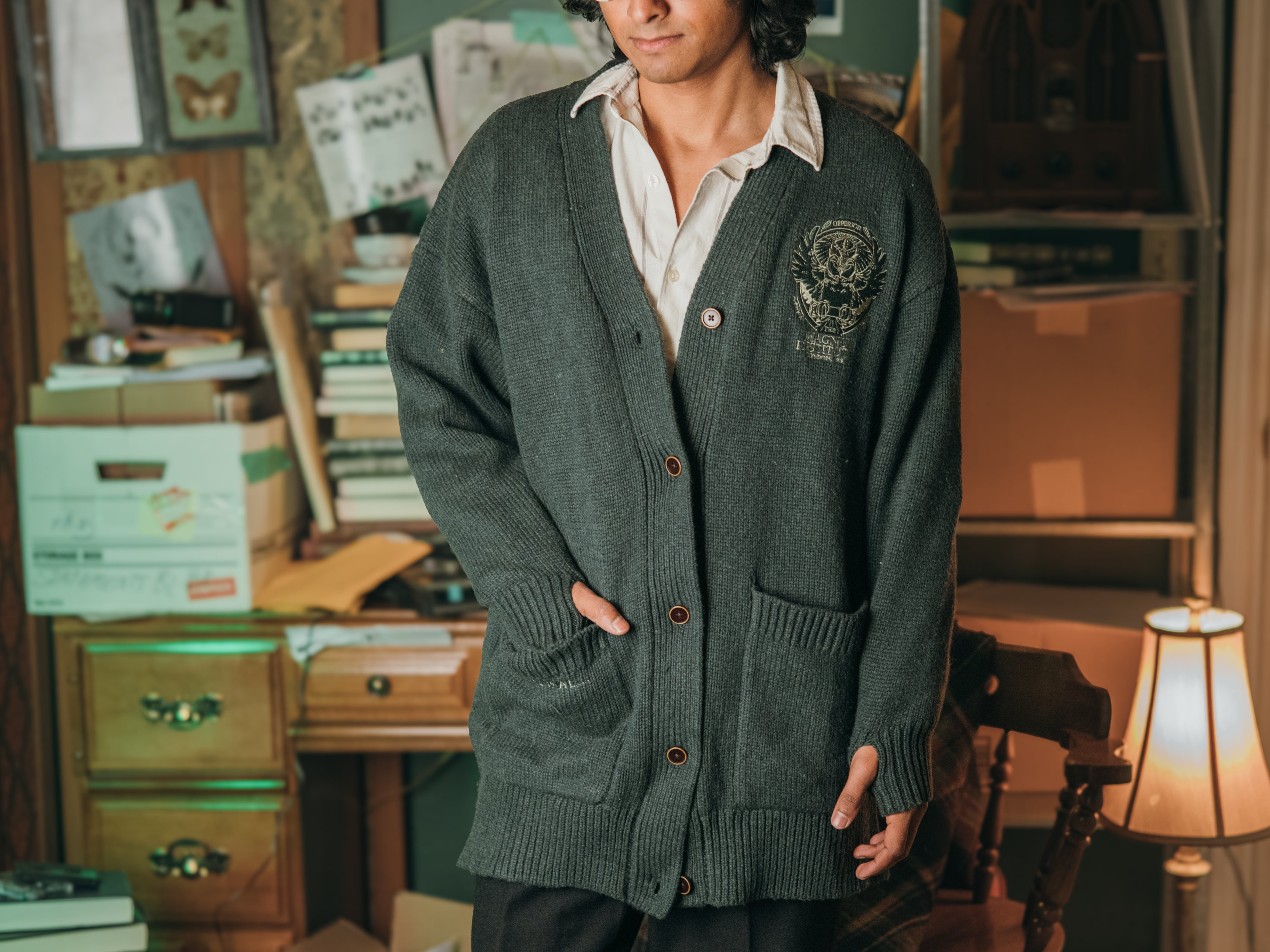 Head Archivist Oversized Cardigan // Sims – Knock Thrice