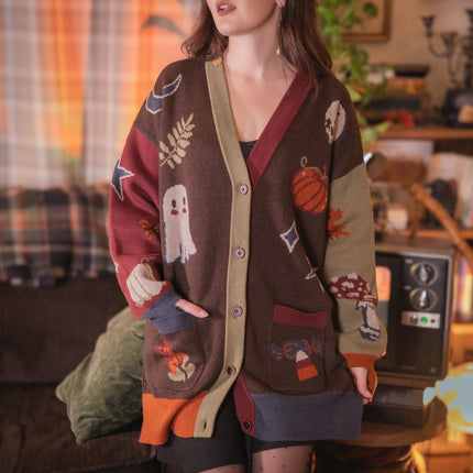 October Trinkets // Oversized Cardigan