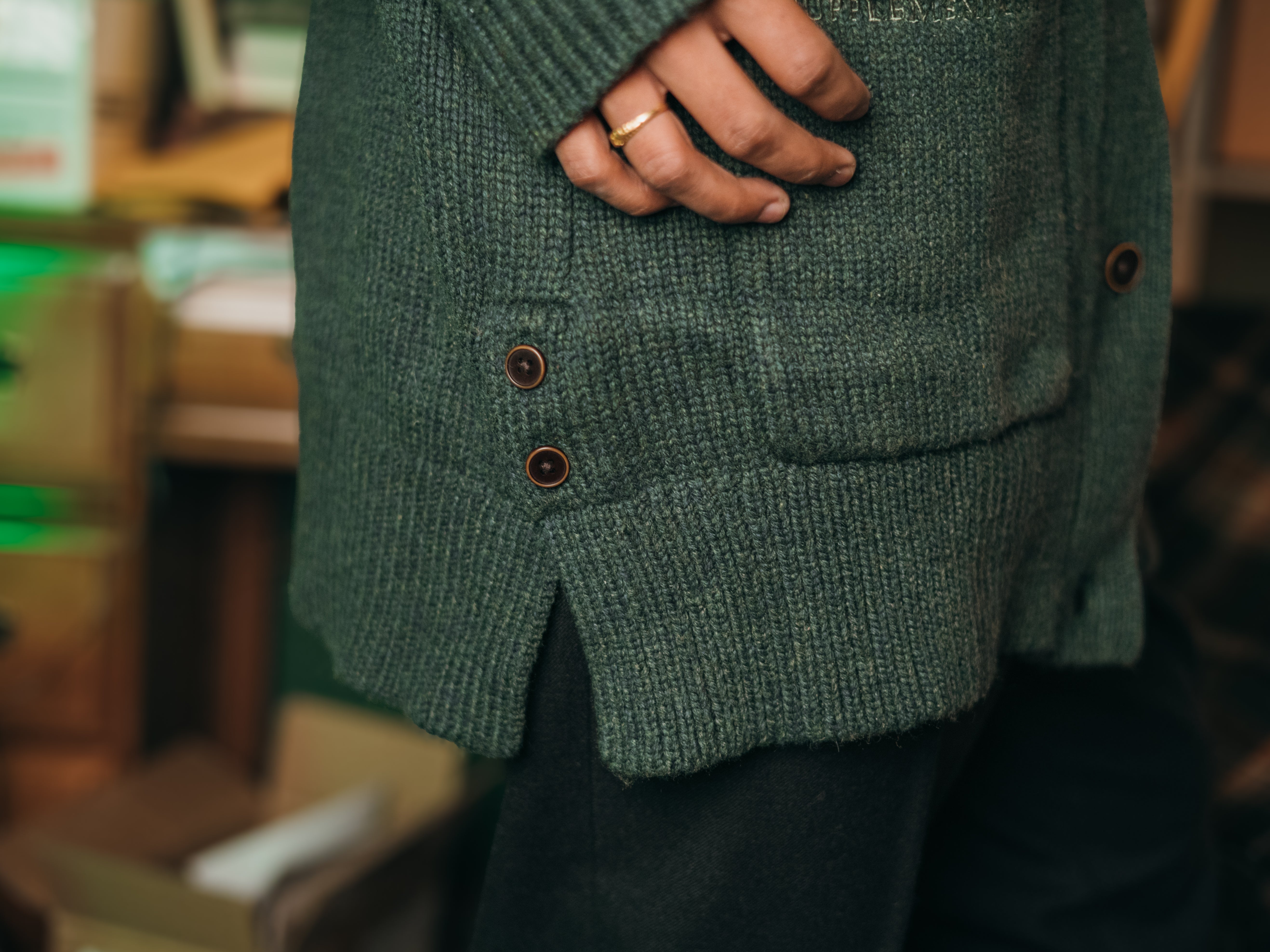 Head Archivist Oversized Cardigan // Sims – Knock Thrice